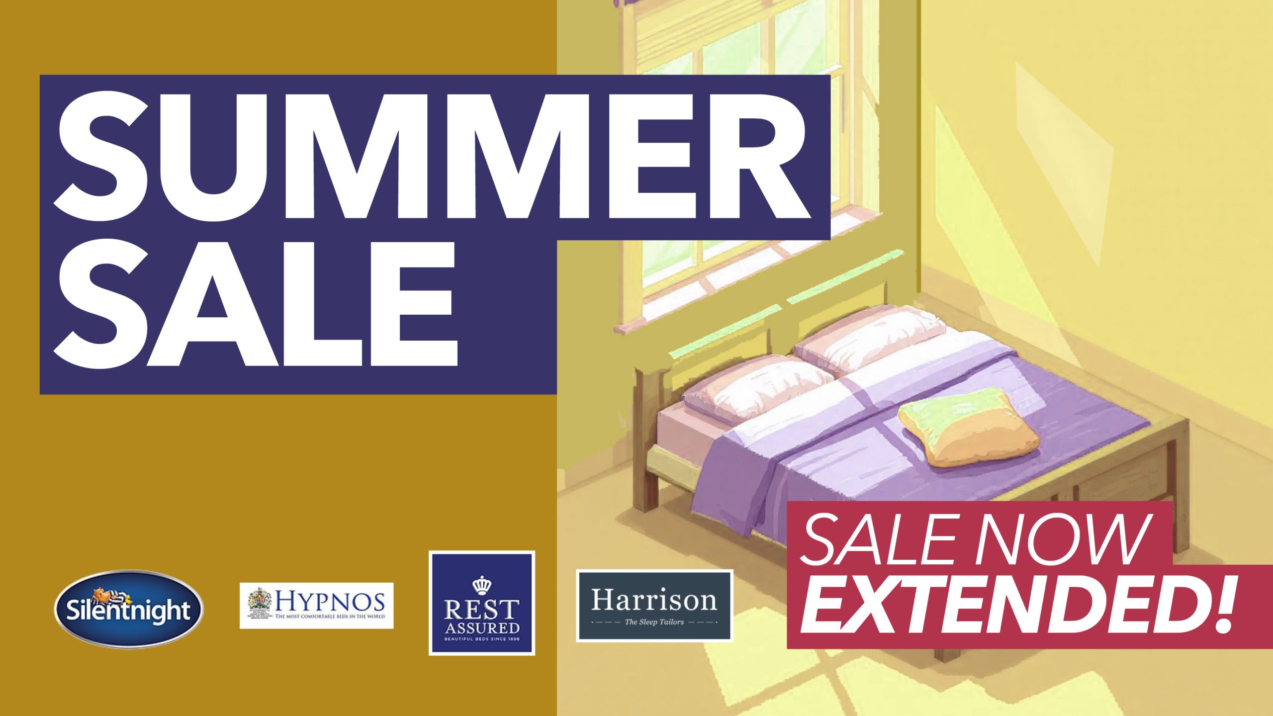 Summer Sale Extended 2026 at Bournemouth Bedding Centre